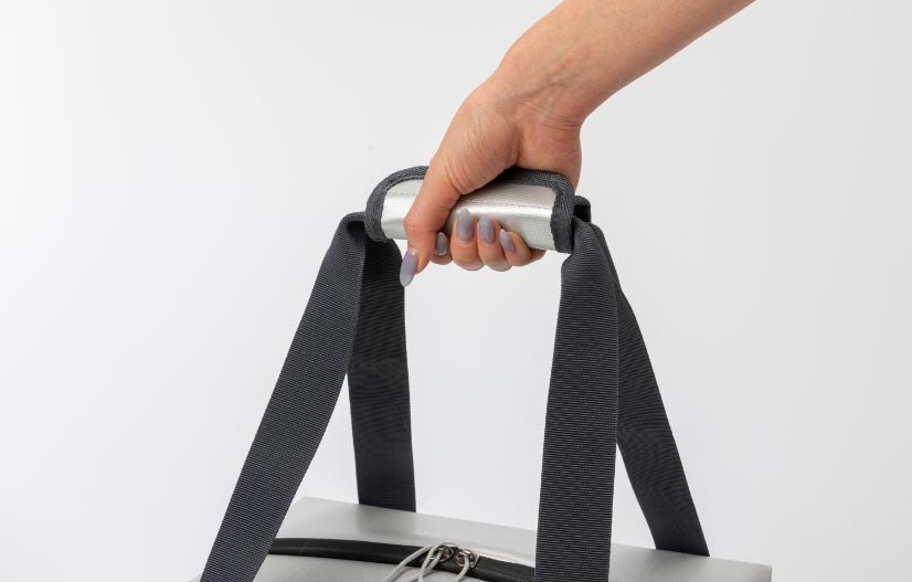 KOVEA Silver Shell Soft Cooler 30L Review featuring the padded carrying handle