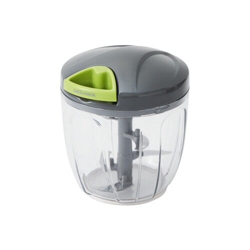 A full view of the Lock and Lock vegetable slicer showing the main body, lid, and blade assembly.