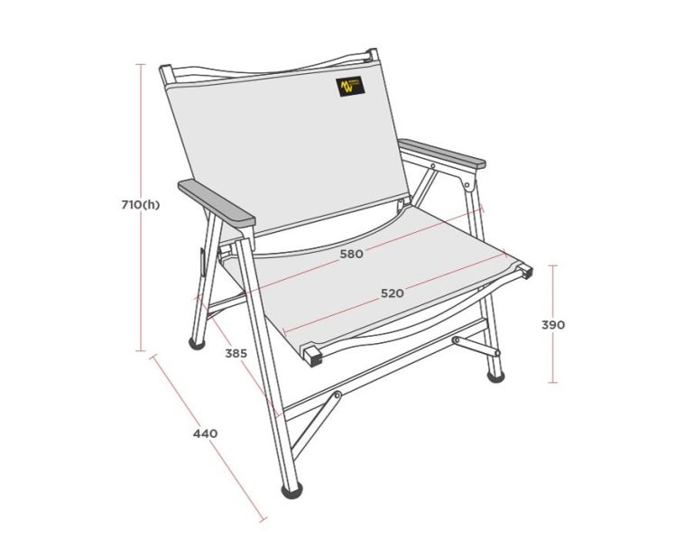 Minimal Works Life Folding Chair B Plus Review with product dimensions and size specifications