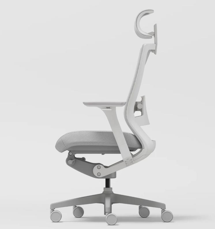 Side profile of the white SIDIZ T50 ergonomic office chair featured in this SIDIZ T50 Review.