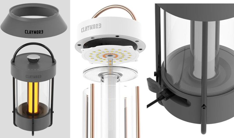 CLAYMORE Selene LED Lantern structure, controls, and key design features