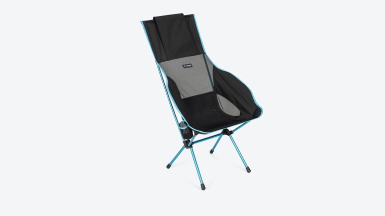 Helinox Savanna Chair full view showing its high-back camping chair design