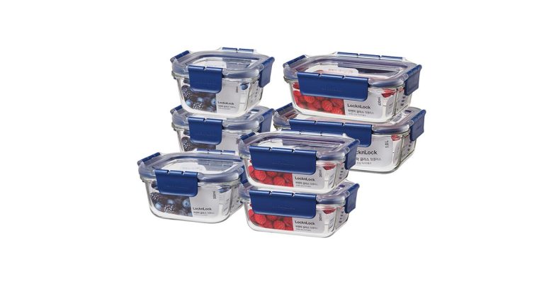 LocknLock Top Class glass food containers in different sizes