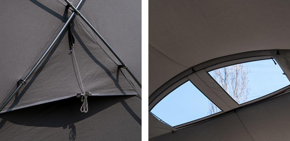 Minimal Works Shelter GHE ventilation system designed to improve airflow inside the shelter