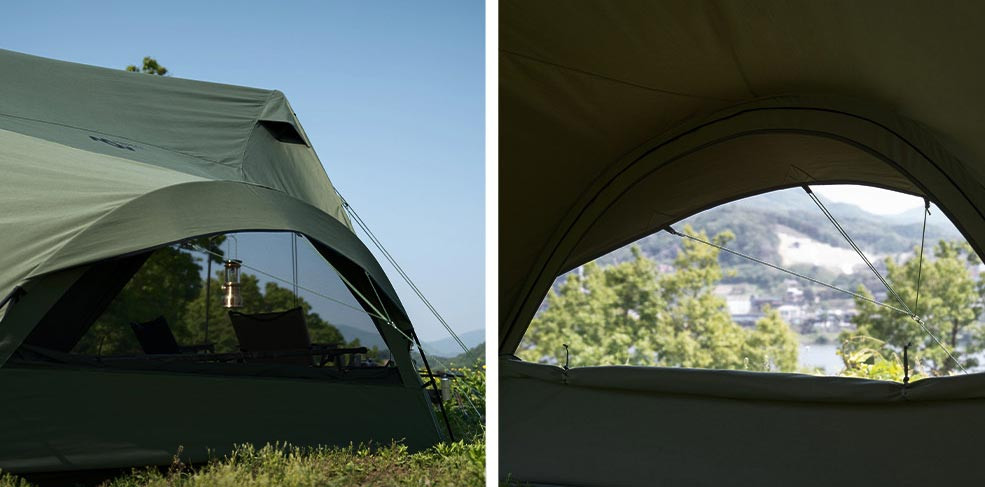 Minimal Works Superposition ventilation system designed to improve airflow inside the shelter