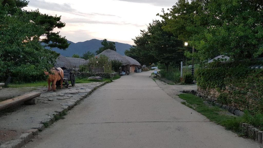 Historic village road in Suncheon Nagan Eupseong Folk Village